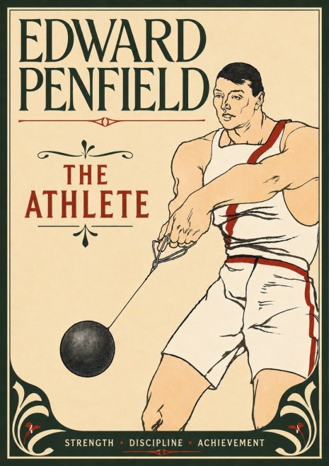 Edward Penfield The Athlete No6 - Juliste