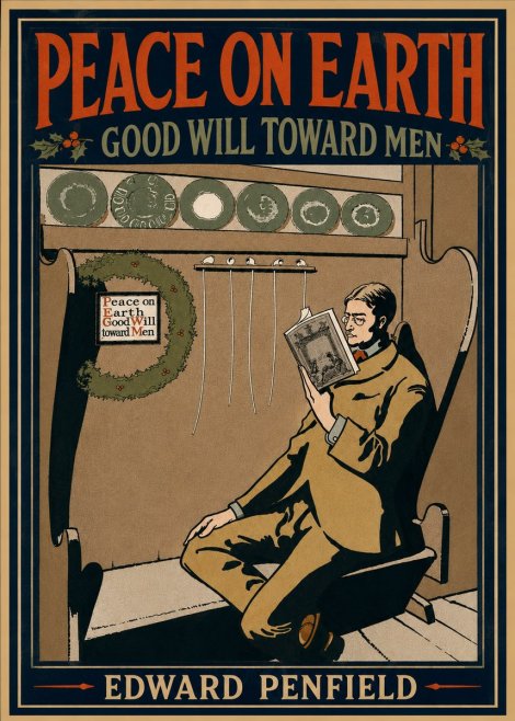 Edward Penfield Peace on Earth Good Will Toward Men No4 - Juliste