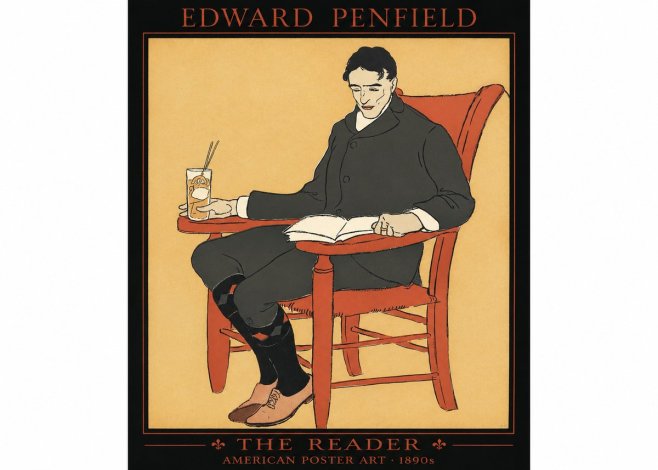 Edward Penfield The Reader II No1 - Juliste