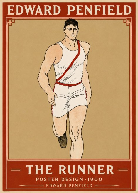Edward Penfield The Runner No1 - Juliste