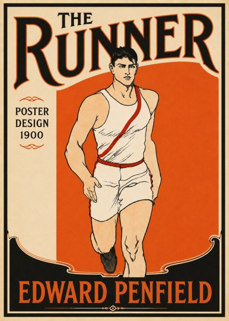 Edward Penfield The Runner No6 - Juliste