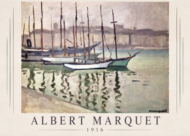 Albert Marquet Le Port Du Havre No1 - Juliste