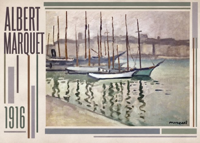 Albert Marquet Le Port Du Havre No2 - Juliste
