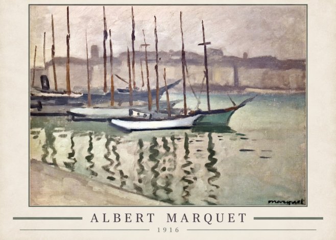 Albert Marquet Le Port Du Havre No3 - Juliste
