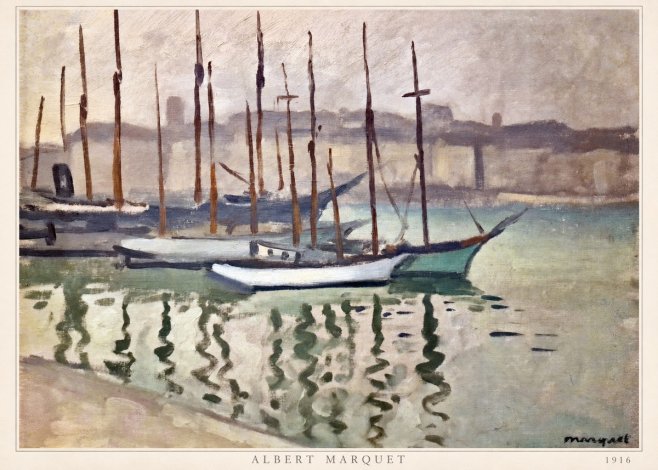 Albert Marquet Le Port Du Havre No6 - Juliste