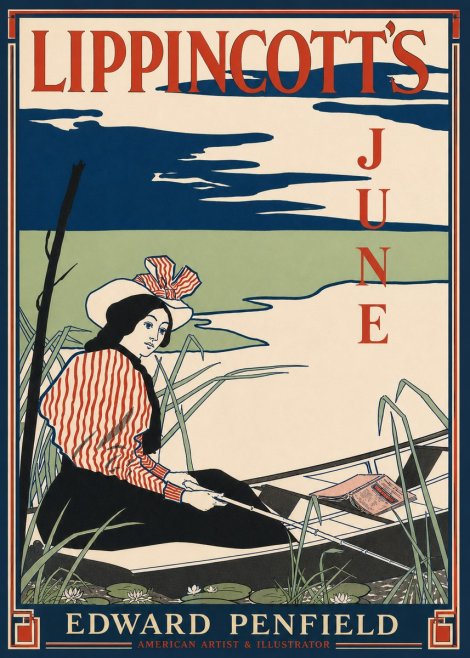 Edward Penfield Lippincott's June No4 - Juliste