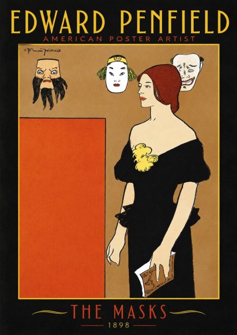 Edward Penfield The Masks No2 - Juliste