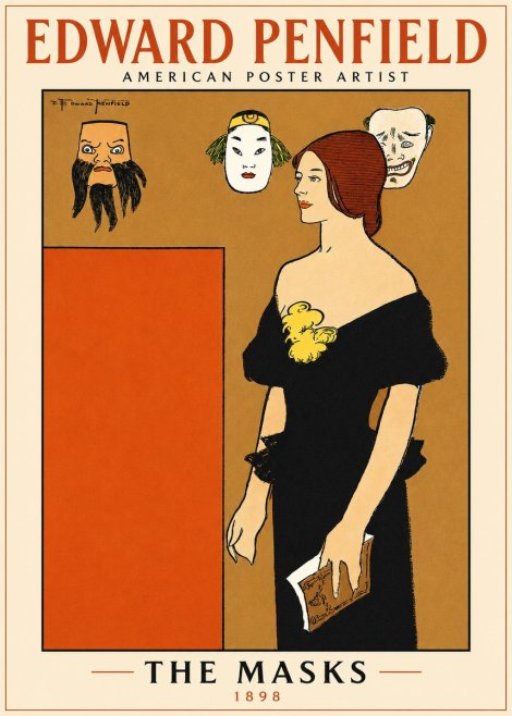 Edward Penfield The Masks No5 - Juliste