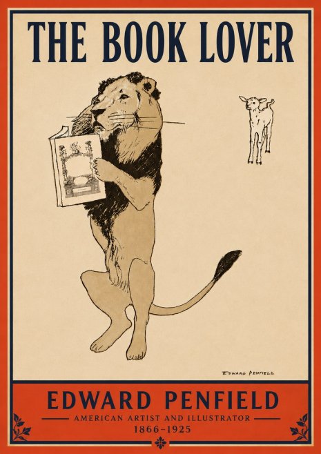 Edward Penfield The Book Lover No4 - Juliste