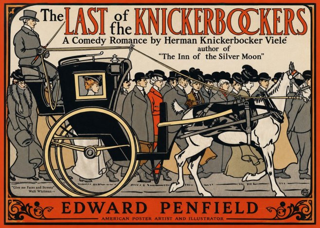 Edward Penfield The Last of the Knickerbockers No2 - Juliste