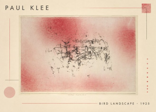 Paul Klee Bird Landscape No1 - Juliste