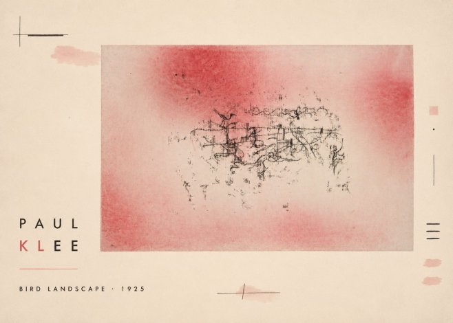 Paul Klee Bird Landscape No2 - Juliste