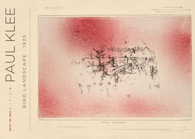 Paul Klee Bird Landscape No3 - Juliste