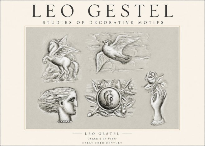 Leo Gestel Studies of Decorative Motifs No1 - Juliste
