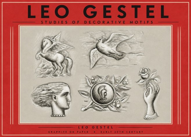 Leo Gestel Studies of Decorative Motifs No4 - Juliste