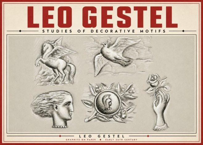 Leo Gestel Studies of Decorative Motifs No5 - Juliste