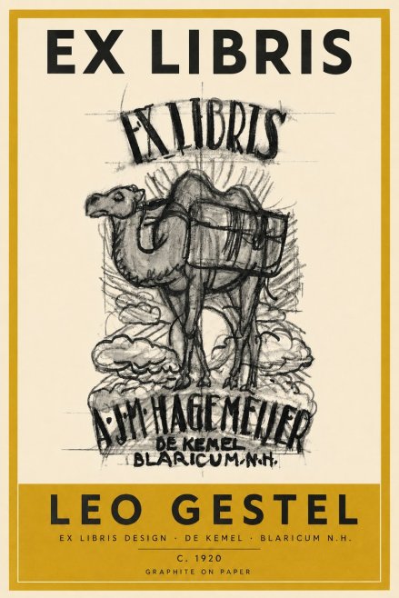 Leo Gestel Ex Libris Design No4 - Juliste