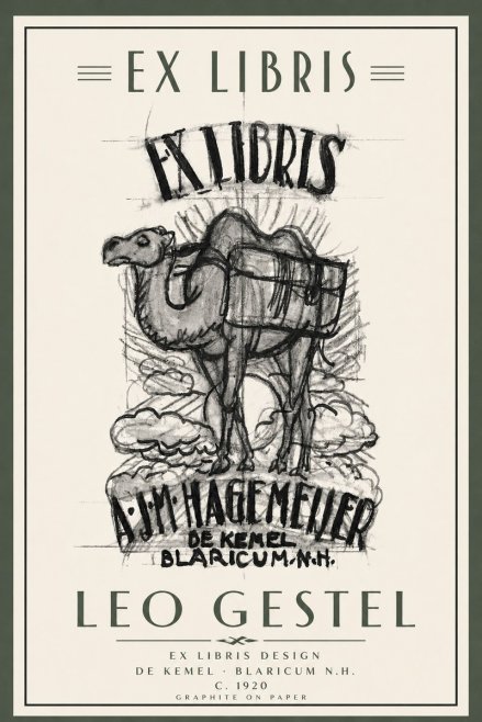 Leo Gestel Ex Libris Design No5 - Juliste