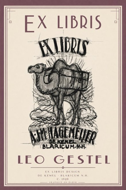 Leo Gestel Ex Libris Design No6 - Juliste