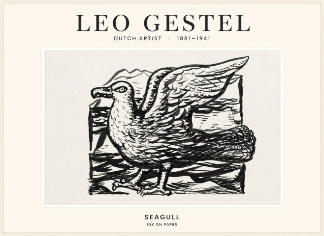 Leo Gestel Seagull No1 - Juliste