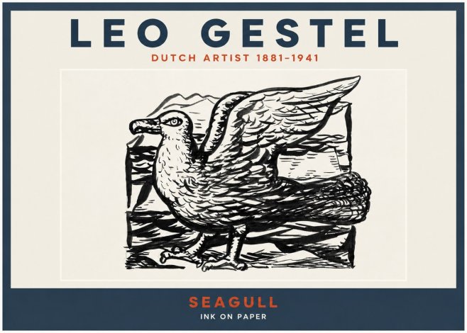 Leo Gestel Seagull No2 - Juliste