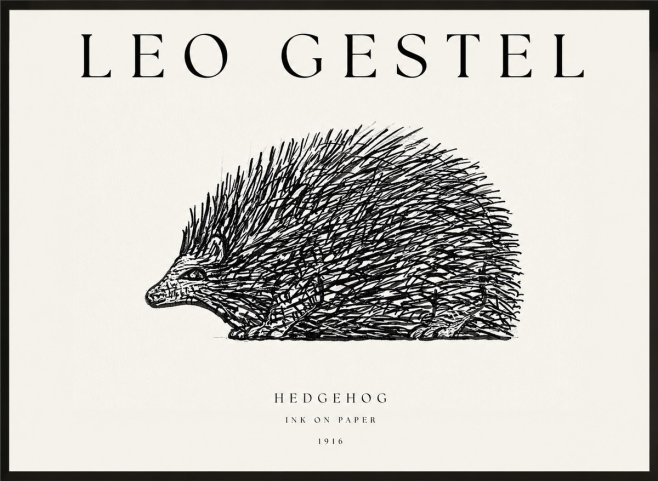 Leo Gestel Hedgehog No1 - Juliste