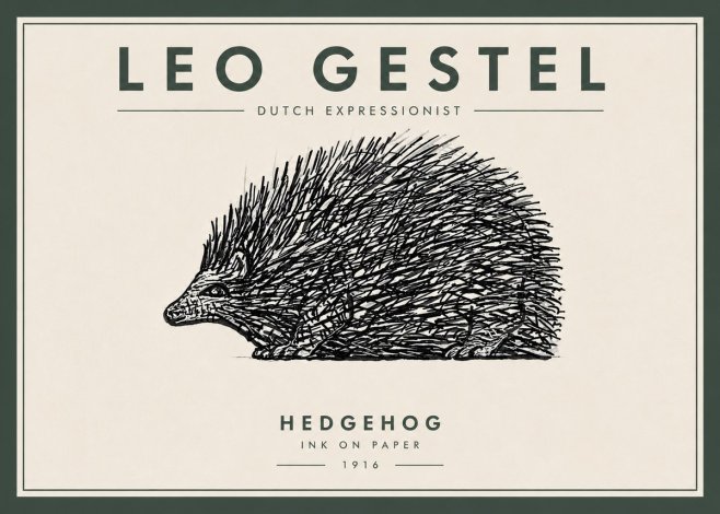 Leo Gestel Hedgehog No6 - Juliste