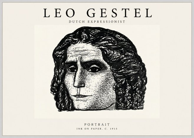 Leo Gestel Portrait No1 - Juliste