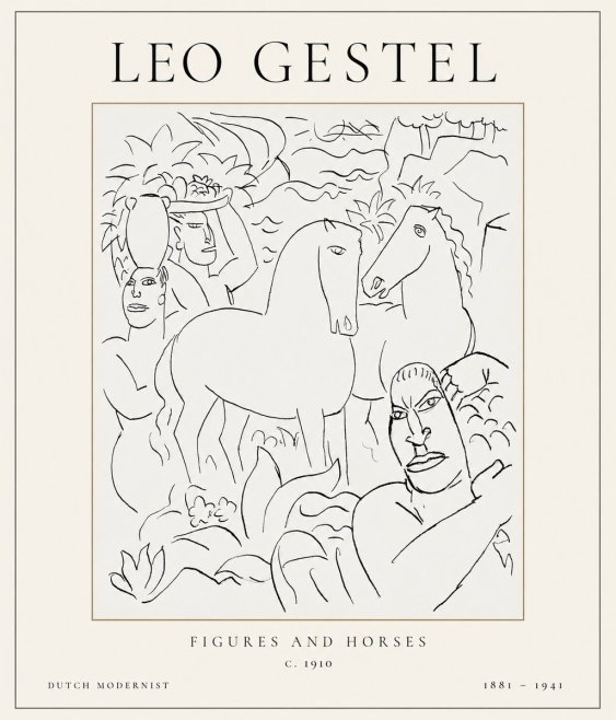 Leo Gestel The Equestrian Companions No2 - Juliste