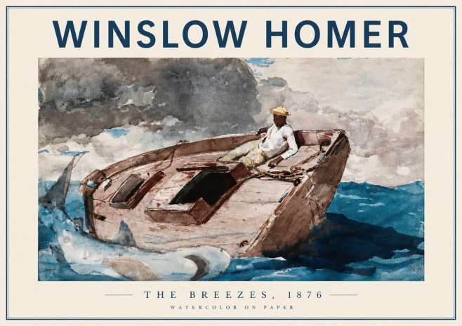 Winslow Homer The Breezes No5 - Juliste