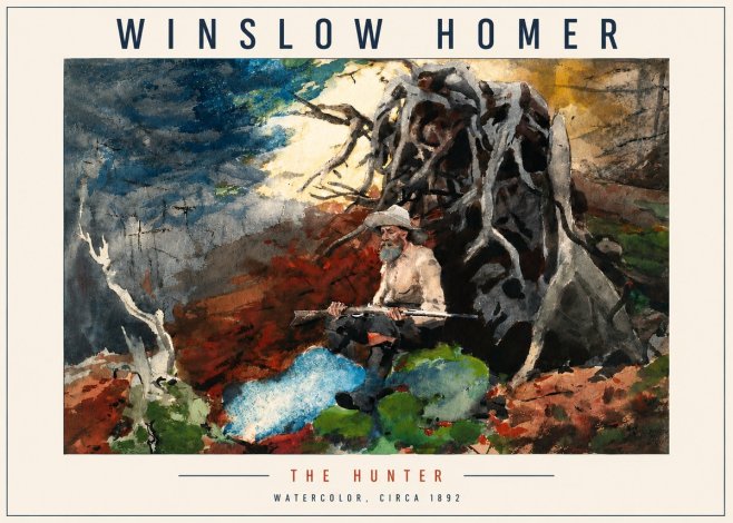 Winslow Homer The Hunter No4 - Juliste