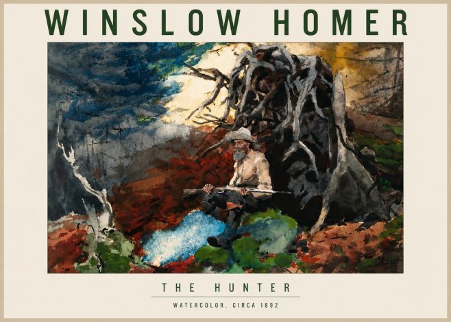Winslow Homer The Hunter No5 - Juliste