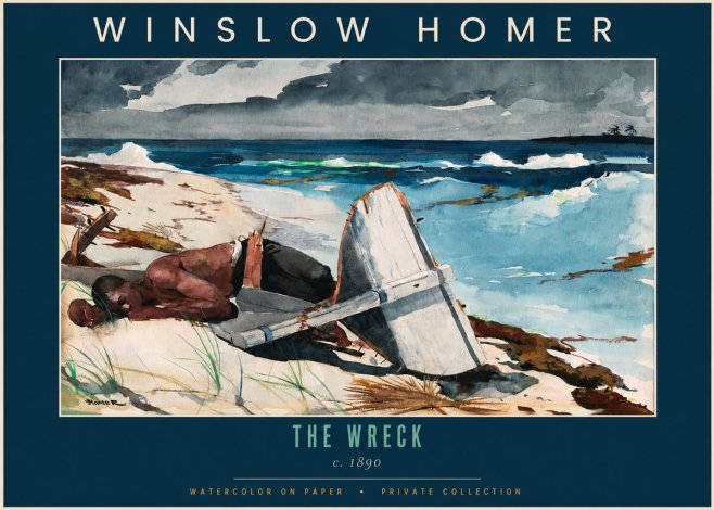 Winslow Homer The Wreck No2 - Juliste