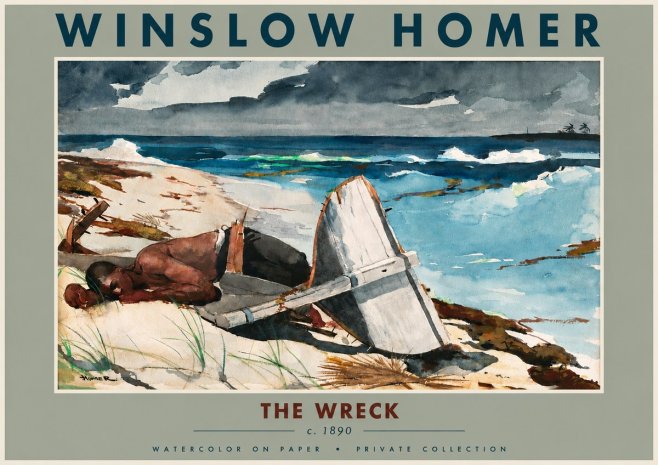 Winslow Homer The Wreck No4 - Juliste