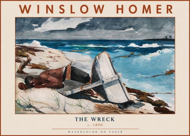 Winslow Homer The Wreck No6 - Juliste
