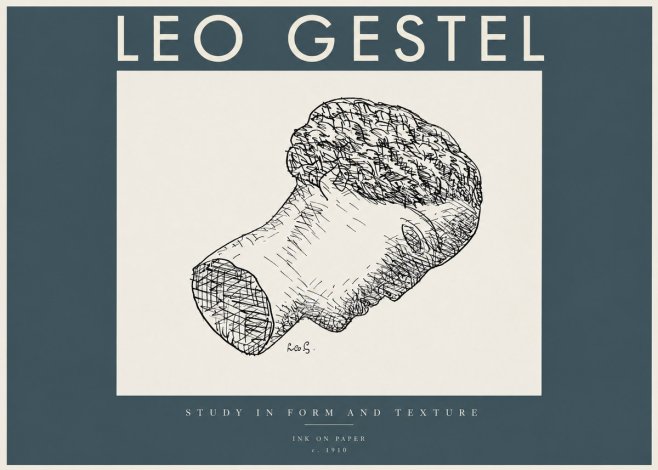 Leo Gestel Study in Form and Texture No2 - Juliste