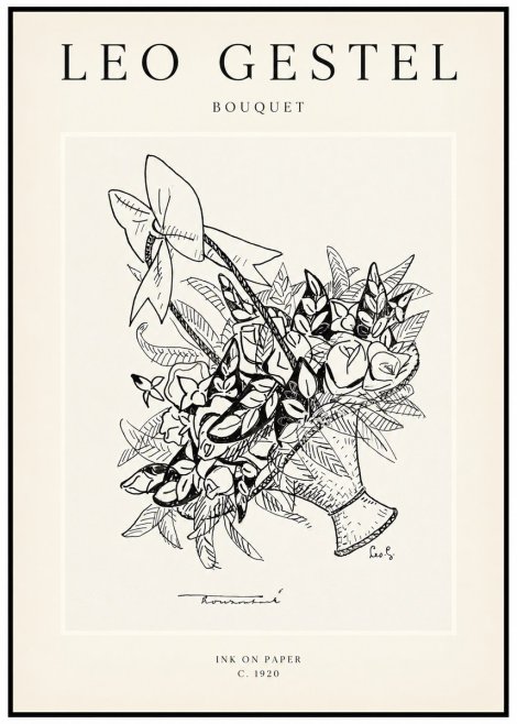 Leo Gestel Bouquet No1 - Juliste