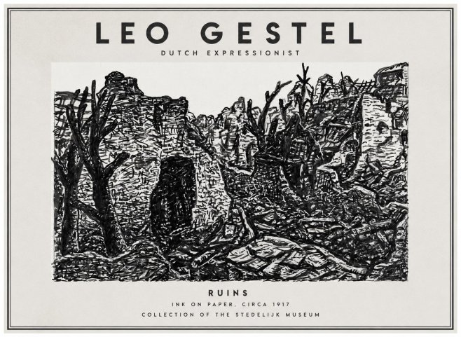 Leo Gestel Ruins No1 - Juliste