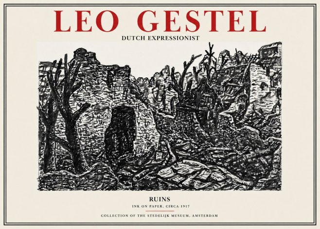 Leo Gestel Ruins No2 - Juliste