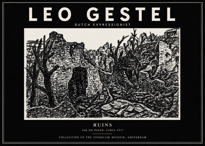 Leo Gestel Ruins No4 - Juliste