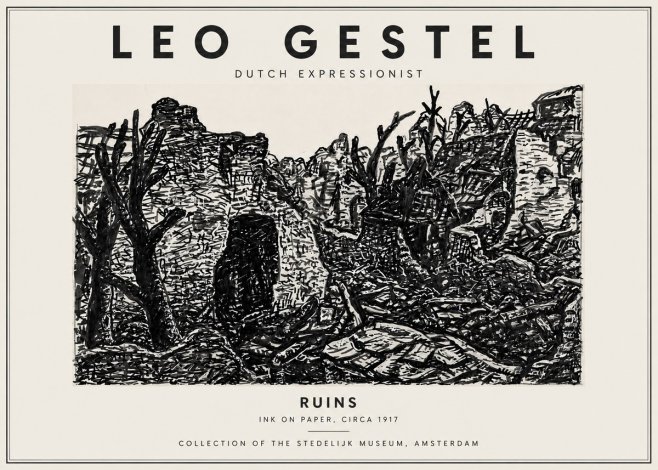 Leo Gestel Ruins No5 - Juliste