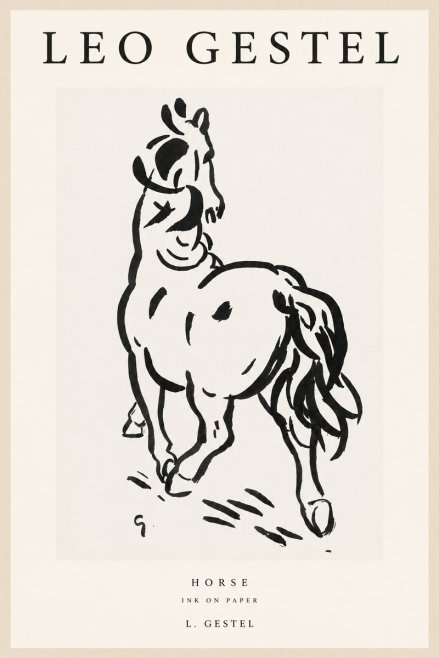 Leo Gestel Horse No1 - Juliste