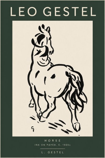 Leo Gestel Horse No2 - Juliste