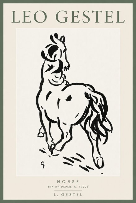 Leo Gestel Horse No6 - Juliste