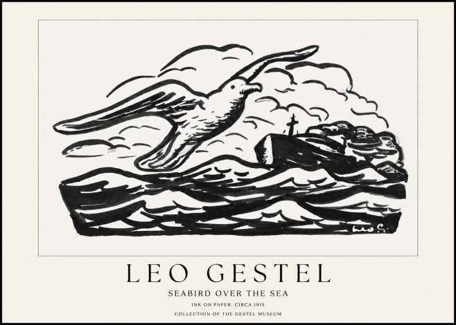 Leo Gestel Seabird over the Sea No1 - Juliste