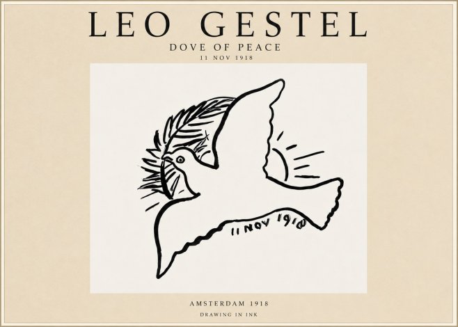 Leo Gestel Dove of Peace No3 - Juliste