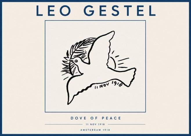 Leo Gestel Dove of Peace No4 - Juliste