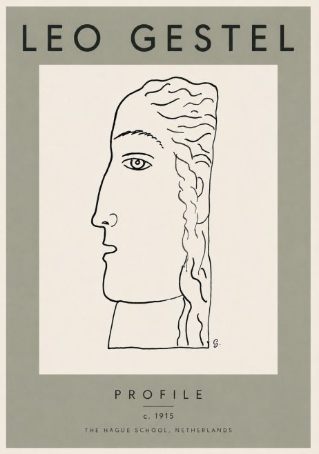 Leo Gestel Profile No3 - Juliste