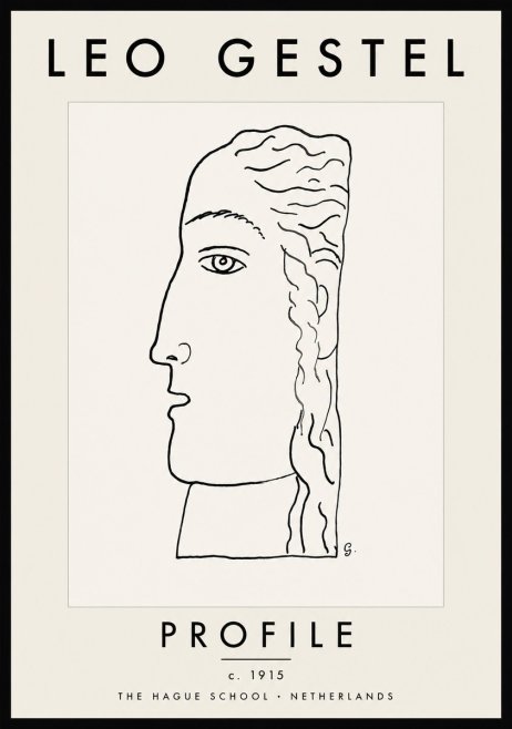 Leo Gestel Profile No5 - Juliste