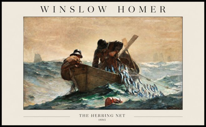 Winslow Homer The Herring Net I No1 - Juliste